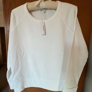 James Perse Sweatshirt, Size 2, White - NWT